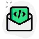 seo and web,envelope,coding,letter,script,programming language,send,html,program